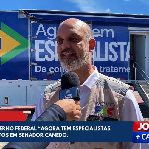 Carreta do programa Agora Tem Especialistas inicia atendimentos de saúde em Senador Canedo