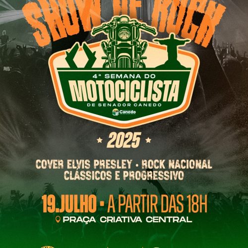 Senador Canedo abre 4ª Semana do Motociclista com programação de shows, solidariedade e conscientização