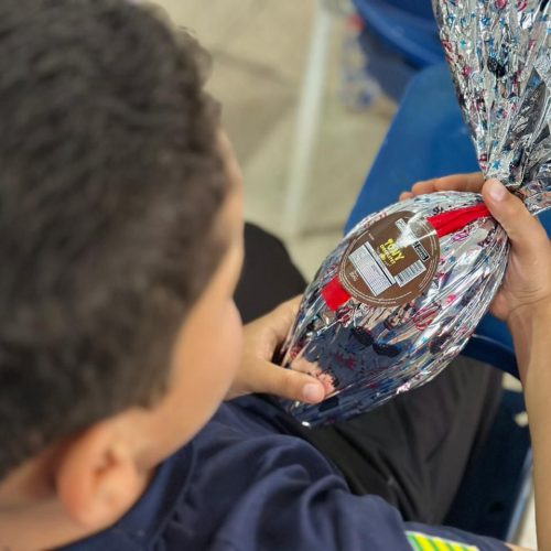 Guarda Mirim de Senador Canedo recebe ação especial de Páscoa