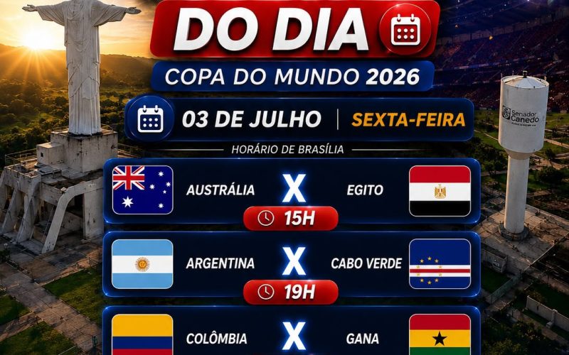 Copa do Mundo 2026: confira os jogos desta sexta-feira (3)