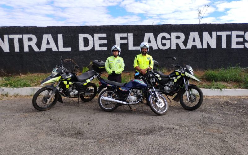 SMT identifica motocicleta com sinais de adulteração durante fiscalização em Senador Canedo