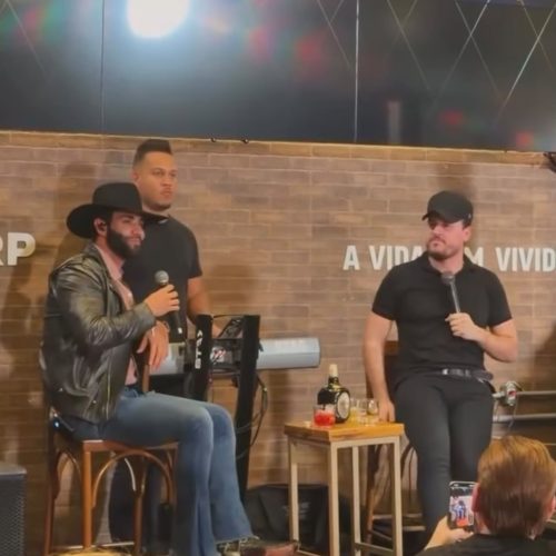 Gusttavo Lima grava novo projeto em bar de Goiânia e reúne artistas