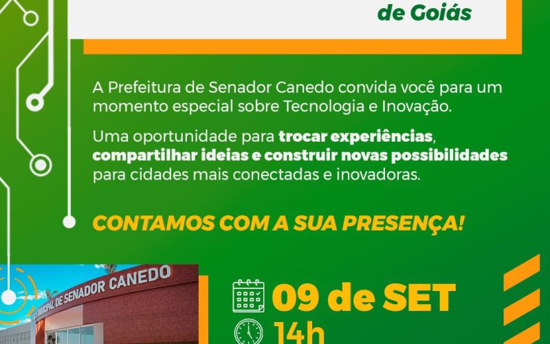 Senador Canedo reúne lideranças de tecnologia e inovação de Goiás nesta quarta-feira (9)