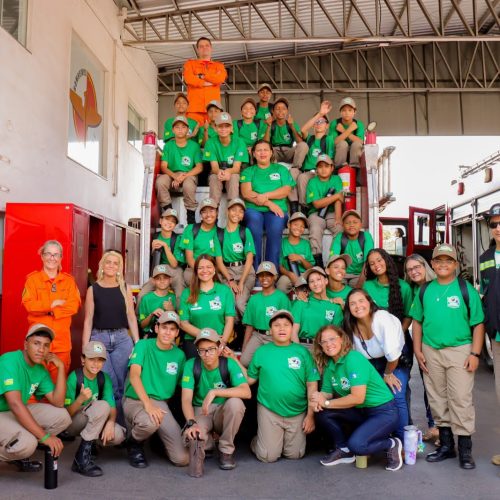 Guardiões Ambientais conhecem de perto o trabalho do Corpo de Bombeiros em Senador Canedo