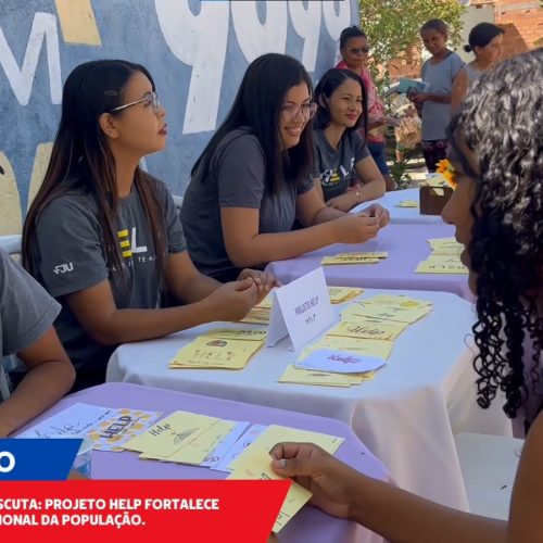 Projeto Help distribui cartas de conforto em Gabinete Itinerante