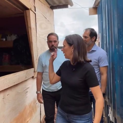 Prefeito de Senador Canedo visita obra do CAPS AD Tipo III no Morada do Bosque