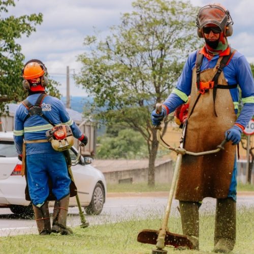 Manutenção urbana avança com roçagem e poda nas avenidas Dom Emanuel e Progresso