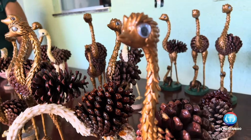 Transforme a natureza em arte: Artesanato com pinhas encanta pela criatividade e sustentabilidade