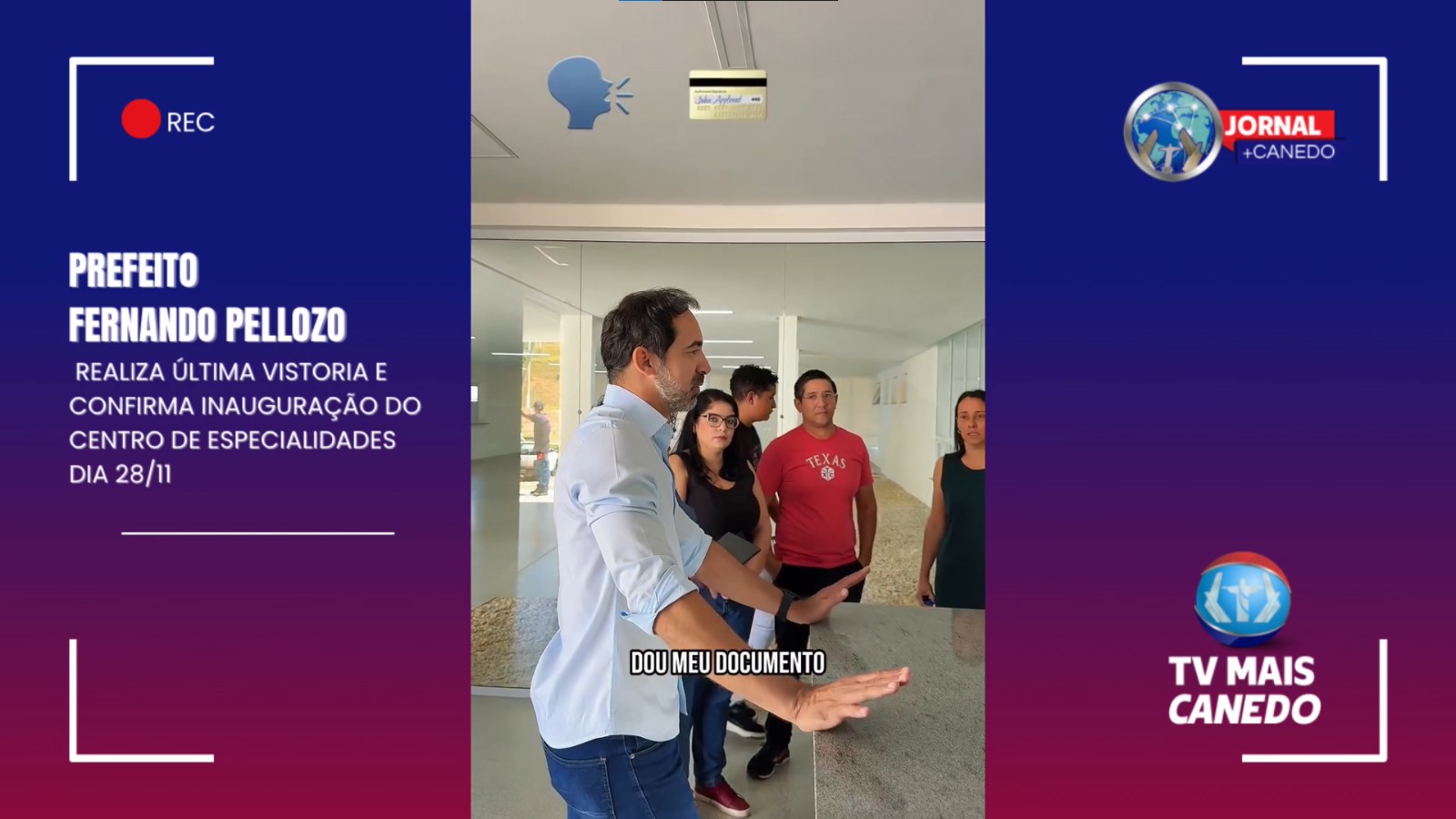 Prefeito de Senador Canedo Vistoria Novo Centro de Especialidades Antes de Inauguração