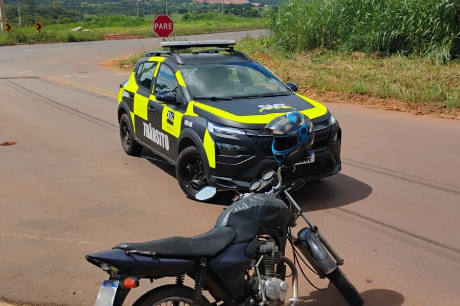 SMT apreende motocicleta com indícios de adulteração durante patrulhamento em Senador Canedo