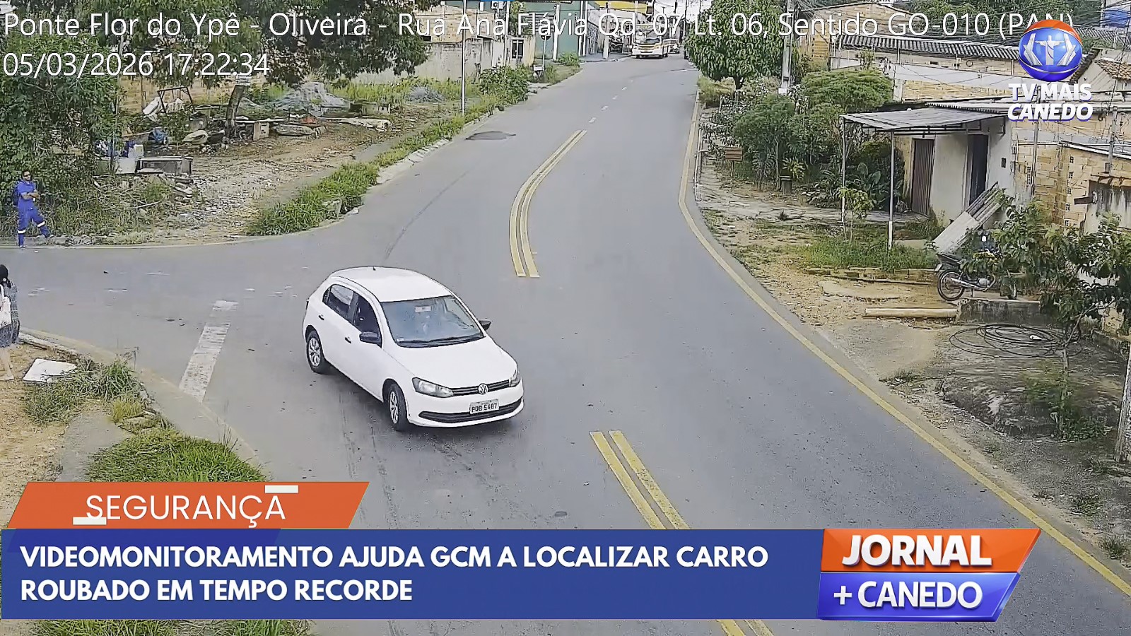Guarda Civil Municipal recupera veículo roubado e prende suspeito em Senador Canedo