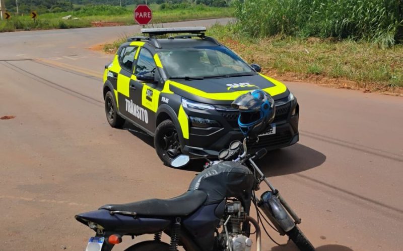 SMT apreende motocicleta com indícios de adulteração durante patrulhamento em Senador Canedo