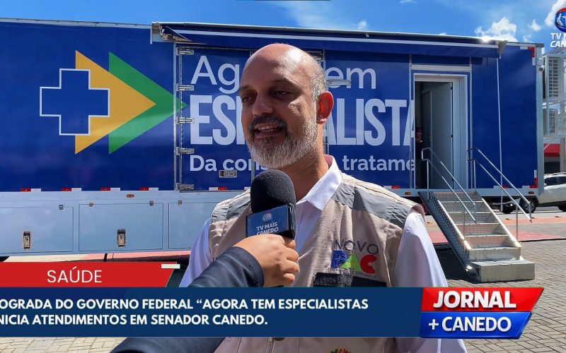 Carreta do programa Agora Tem Especialistas inicia atendimentos de saúde em Senador Canedo