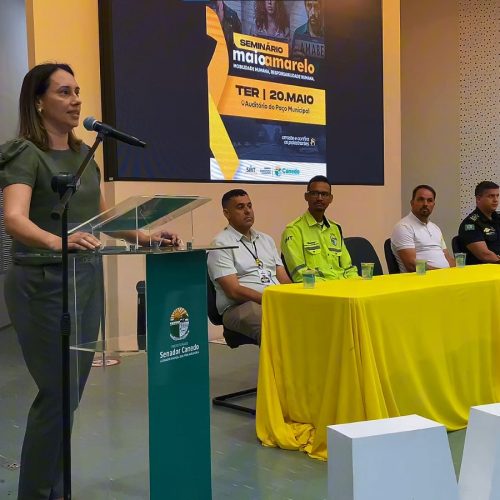 Seminário Maio Amarelo promove conscientização por um trânsito mais seguro no Paço Municipal