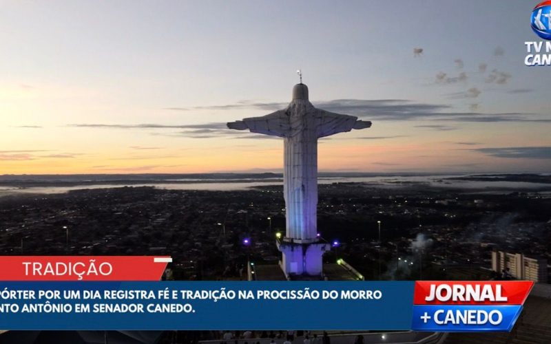 Repórter por um dia registra fé e tradição na procissão do Morro Santo Antônio em Senador Canedo.