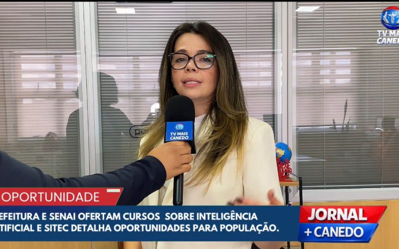 Prefeitura e SENAI ofertam cursos sobre inteligência artificial e SITEC detalha oportunidades para população.