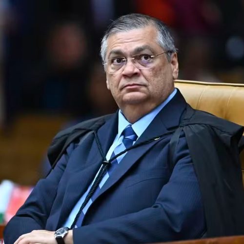 Flávio Dino, ministro do Supremo Tribunal Federal, durante sessão do tribunal em 2024
