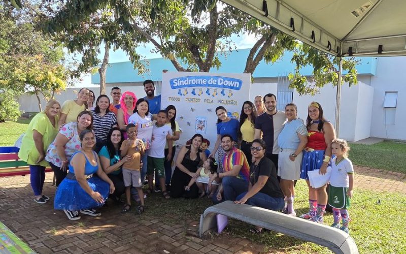 Escola realiza ação sobre inclusão no Dia da Síndrome de Down em Senador Canedo.