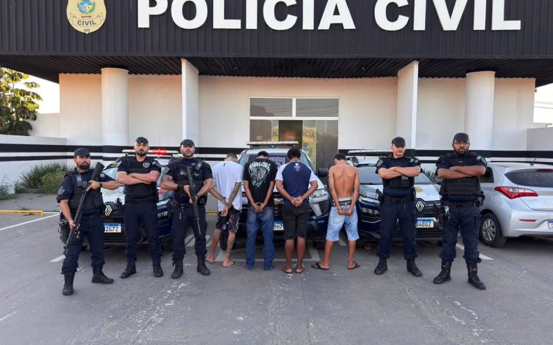 GCM detém quatro suspeitos por tráfico de drogas em Senador Canedo