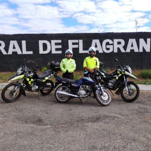 SMT identifica motocicleta com sinais de adulteração durante fiscalização em Senador Canedo