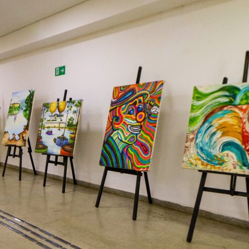 Exposição “Arte em Cores” começa no Paço Municipal e vai circular por espaços públicos de Senador Canedo
