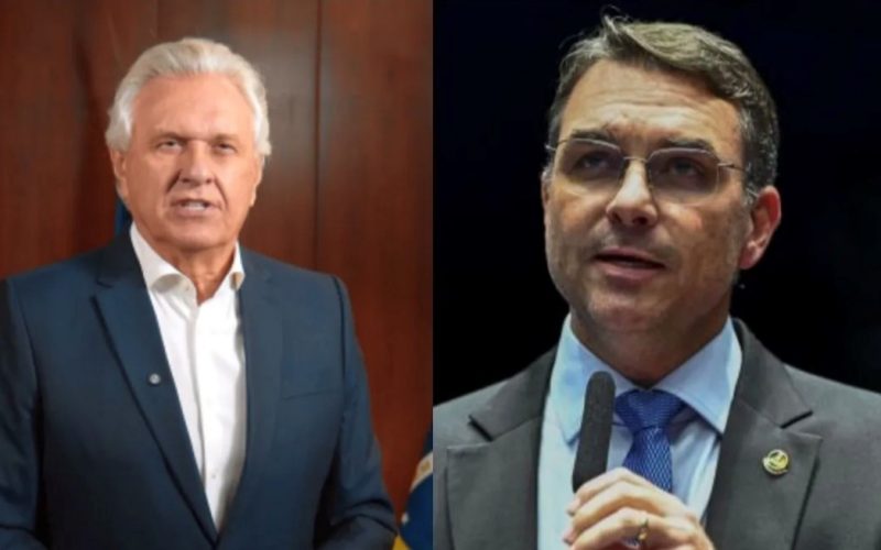 Flávio Bolsonaro pede desculpas a Ronaldo Caiado após rompimento de acordo político em Goiás