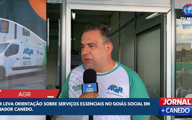 AGR marca presença no Goiás Social em Senador Canedo com atendimento à população
