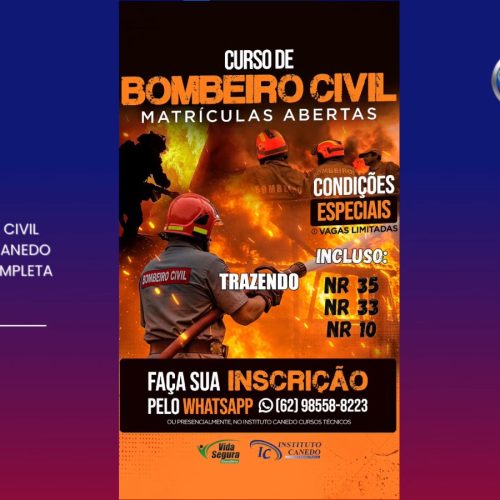 Curso de bombeiro civil chega a Senador Canedo com formação completa em apenas 3 meses