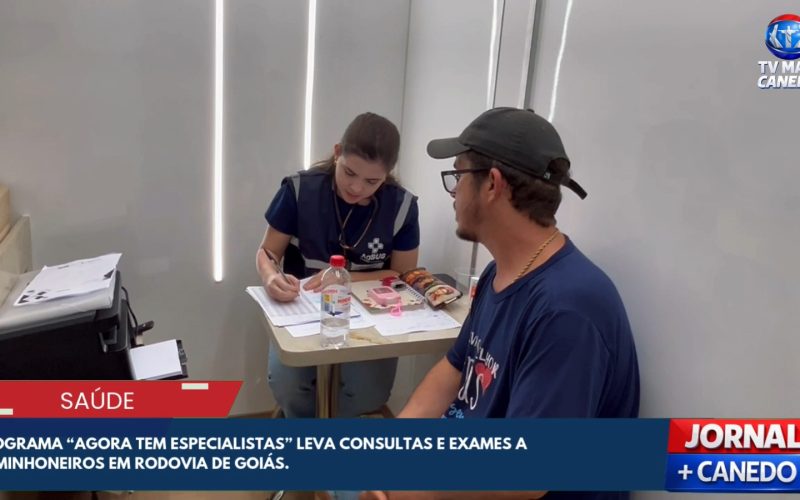 Unidade móvel de saúde atende caminhoneiros na BR-153 em Uruaçu com gratuidade