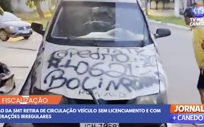 Superintendência de Trânsito apreende veículo irregular utilizado em manobras em Senador Canedo