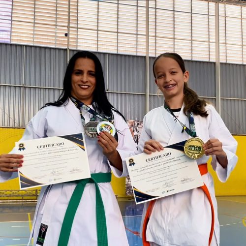 Senador Canedo conquista 3 medalhas na Copa do Brasil de Karatê com duas atletas em destaque