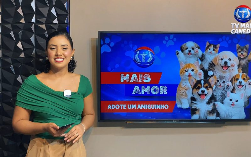 Quadro Mais Amor incentiva a adoção responsável de animais em Senador Canedo