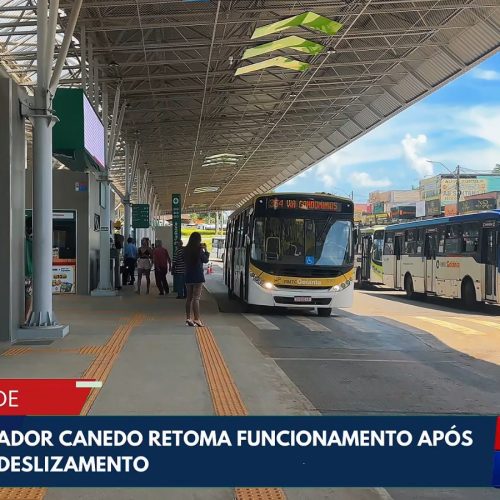 Terminal de Senador Canedo retoma funcionamento normal após interdição causada por deslizamento