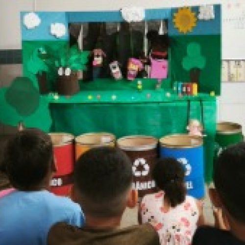 AMMA promove ação educativa sobre resíduos sólidos em escola de Senador Canedo