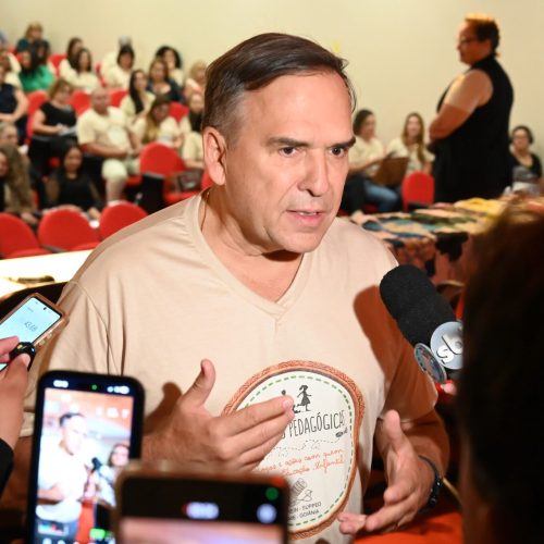 Prefeito Sandro Mabel lança projeto de qualificação para professores da rede municipal de Goiânia